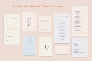 Anna Wedding Invitation Suite: Modern Minimalism for Your Day