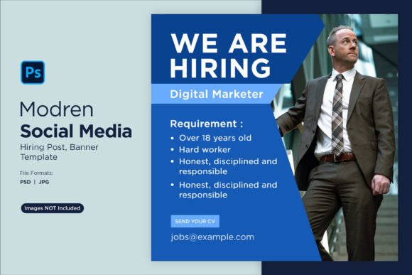 Attract Top Talent: The Ultimate We Are Hiring Social Media Post 18 Template