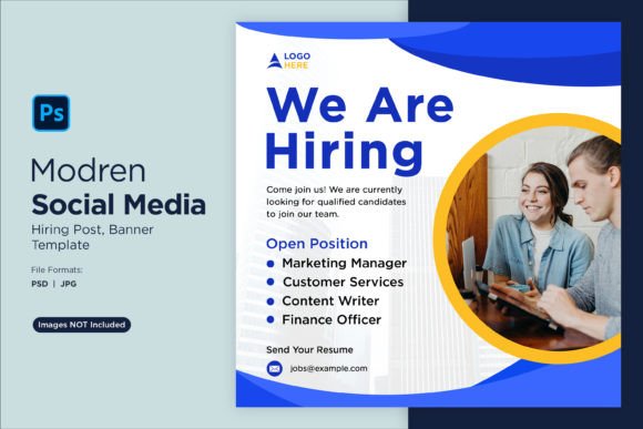 Attract Top Talent with a Professional We Are Hiring Social Media Post Design