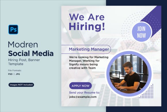 Attract Top Talent with This Customizable Social Media Post Template
