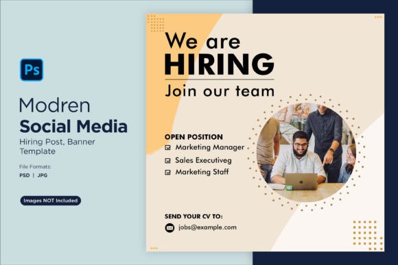 Design a Standout We Are Hiring Social Media Post