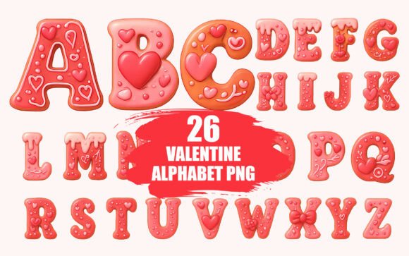 Heartfelt Typography: Creative Projects with Valentine Alphabet Letters Sublimation