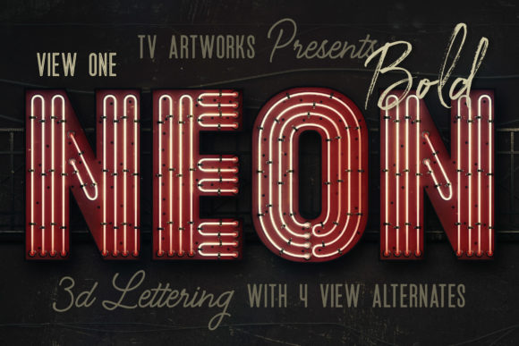 Light Up Your Projects with Bold Neon 3D Lettering