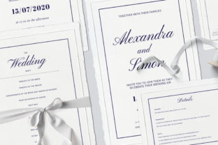 This is an Invitation Wedding Template Suite: A Complete Design Package