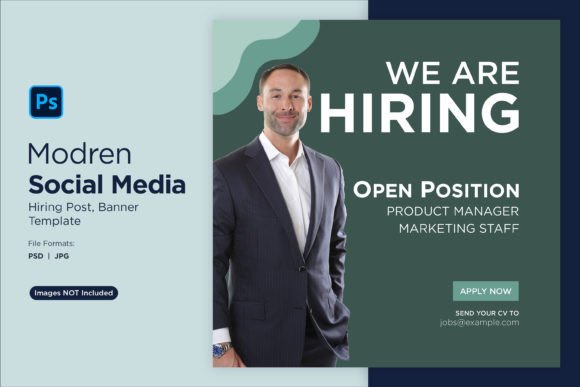 We Are Hiring Social Media Post 01: A Design Template That Works for You